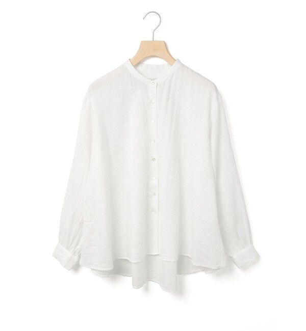 MidiUmi「MidiUmi C/Wバックギャザーシャツ」|シャツ・ブラウス|
