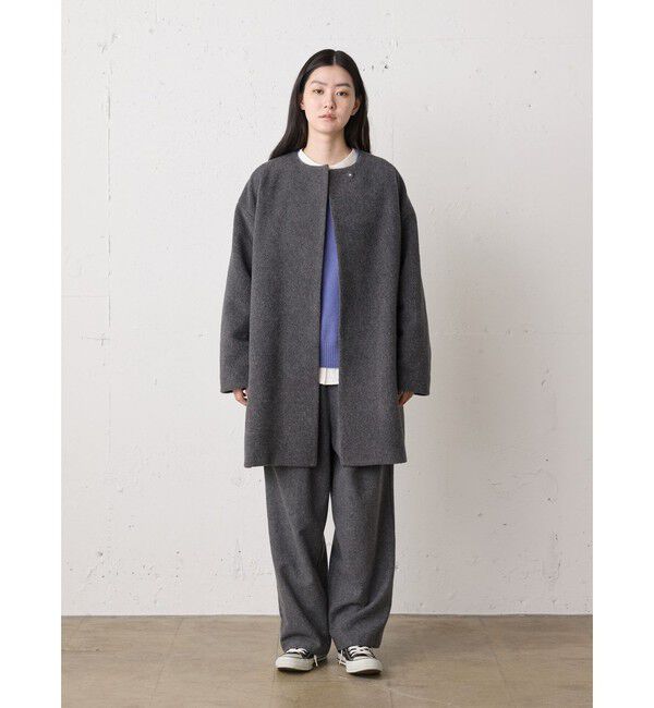 MidiUmi「MidiUmi C/Wバックギャザーシャツ」|シャツ・ブラウス|