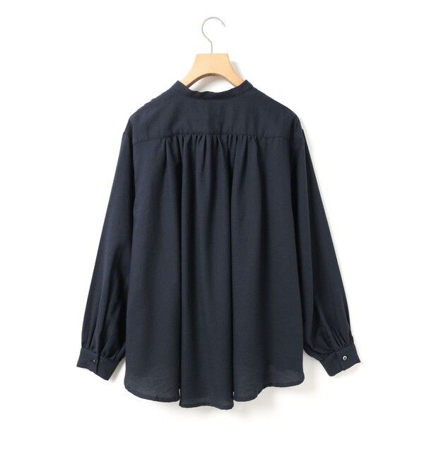 MidiUmi「MidiUmi C/Wバックギャザーシャツ」|シャツ・ブラウス|