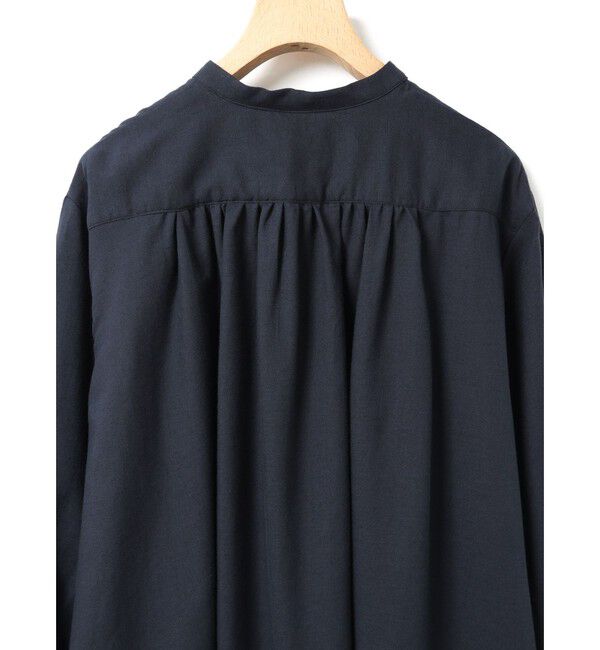 MidiUmi「MidiUmi C/Wバックギャザーシャツ」|シャツ・ブラウス|