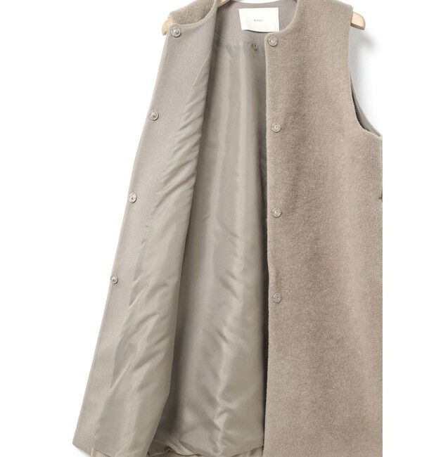 MidiUmi「MidiUmi ブークレロングベスト」|ベスト・ジレ|