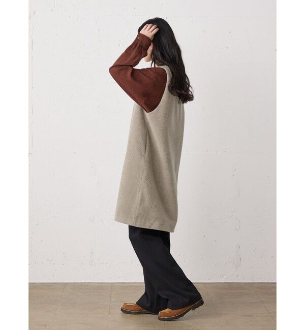 MidiUmi「MidiUmi ブークレロングベスト」|ベスト・ジレ|