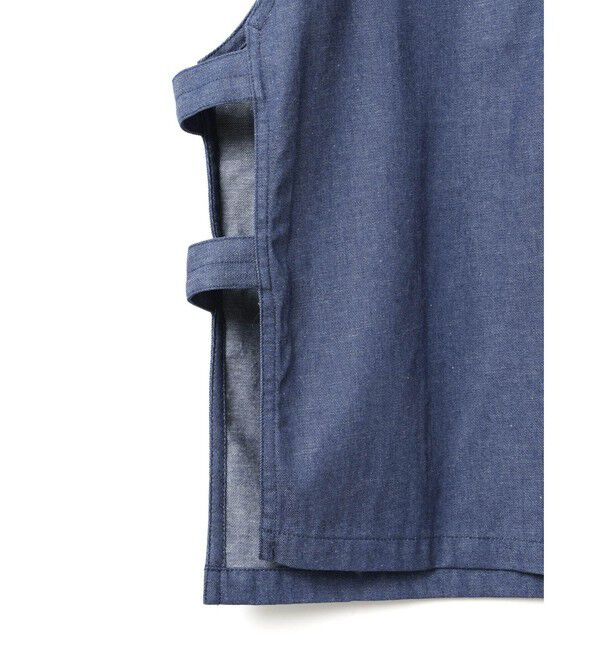 MidiUmi「MidiUmi デニムサイドストラップベスト」|ベスト・ジレ|