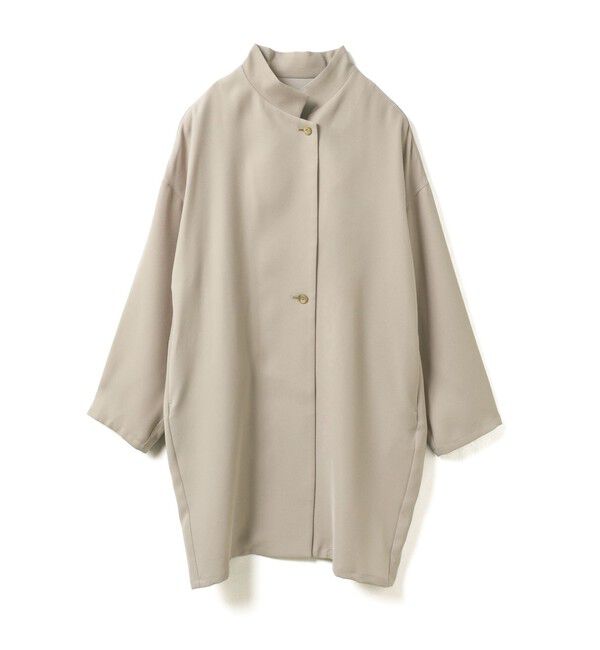 mizuiro ind「mizuiro ind スタンドカラーワイドジャケット」|その他|ライトベージュ