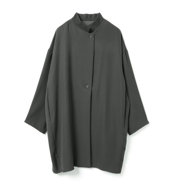 mizuiro ind「mizuiro ind スタンドカラーワイドジャケット」|その他|ダークグレー