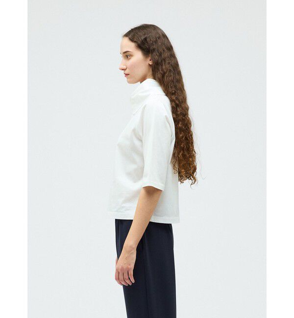 mizuiro ind「mizuiro ind アシンメトリーカラープルオーバー」|Tシャツ・カットソー|