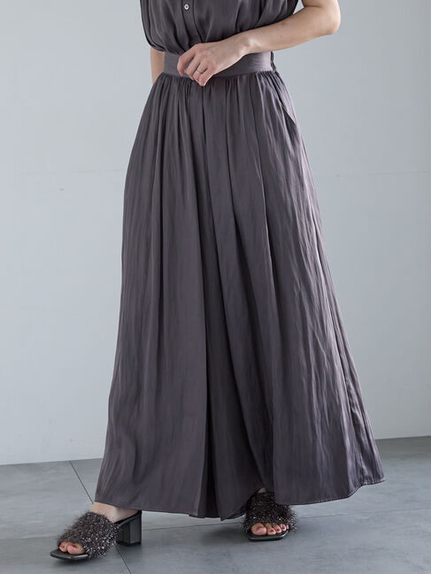 Te chichi「スプリットサテンスカンツ（セットアップ可）」|その他|グレー