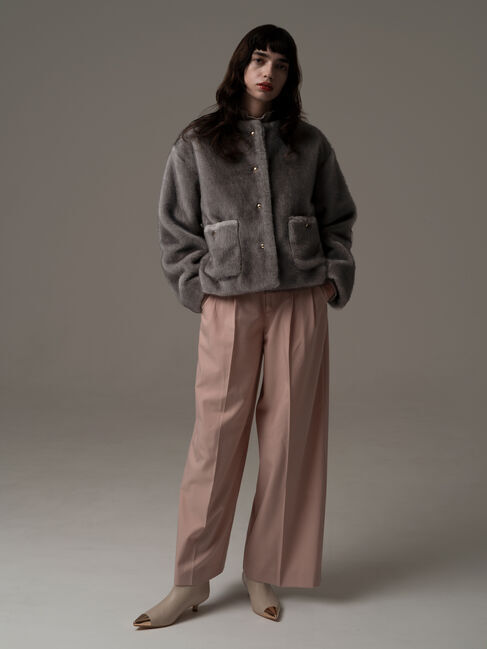 Te chichi「TRツイル2タックワイドパンツ《2025winter catalog item》」|その他|ピンク