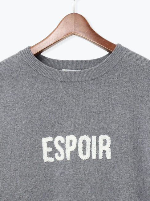 Te chichi「【宮本茉由着用】サガラ刺繍ロゴニット」|ニット・セーター|