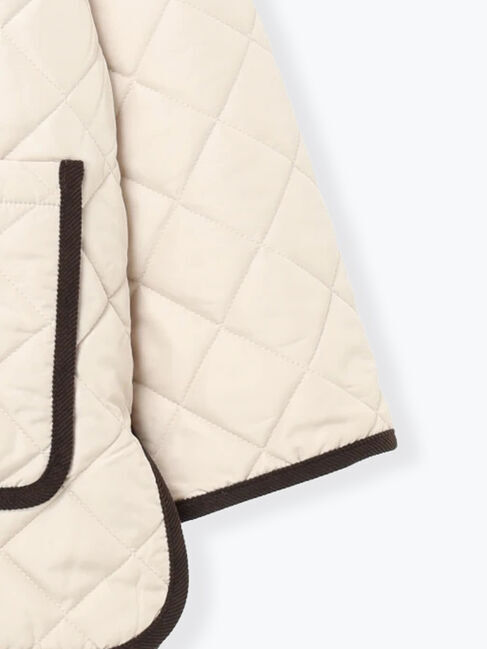 Lugnoncure「撥水フード付きスナップボタンリラックスキルトジャケット」|その他|