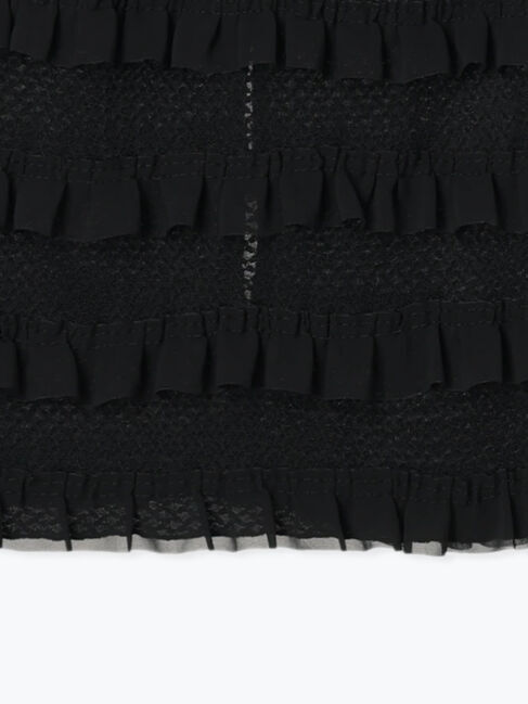 Samansa Mos2「オーバーレースフリルナロースカート」|スカート|