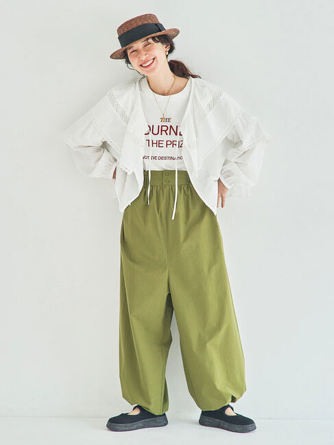 Samansa Mos2「サス付きハイウエストパンツ」|その他|