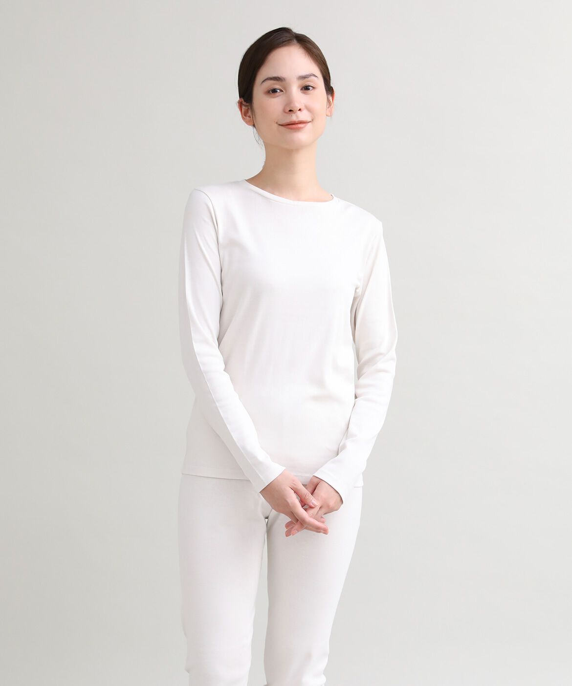 DAY by DAY it&rsquo;s international「ベーシッククルーネックカットソー《スビン綿MIXフライス》」|Tシャツ・カットソー|グレー1