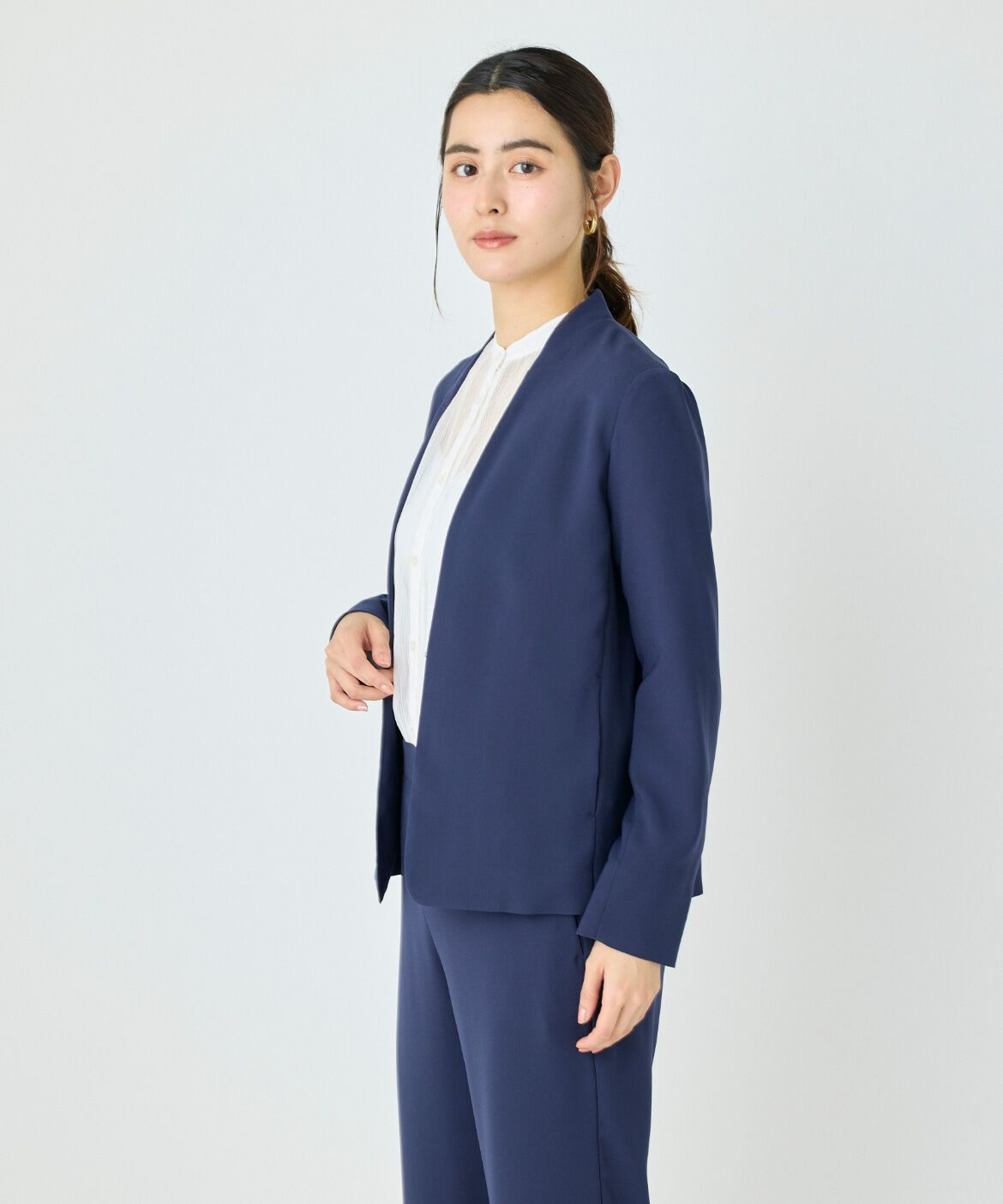 DAY by DAY it&rsquo;s international「バックサテンノーカラージャケット」|ノーカラージャケット|