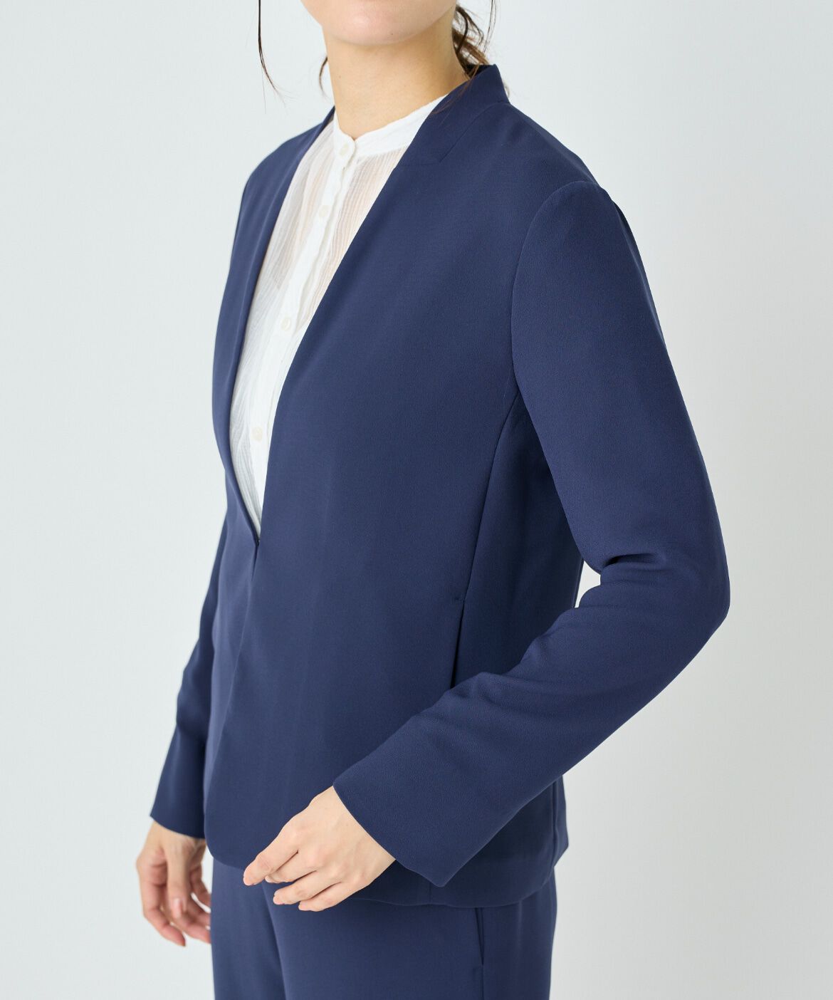 DAY by DAY it&rsquo;s international「バックサテンノーカラージャケット」|ノーカラージャケット|