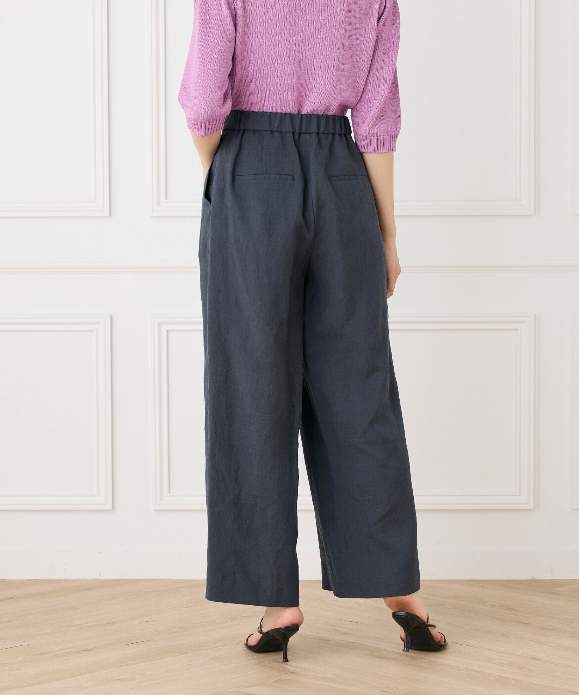 DAY by DAY it&rsquo;s international「テンセルリネンセミワイドパンツ」|スラックス|