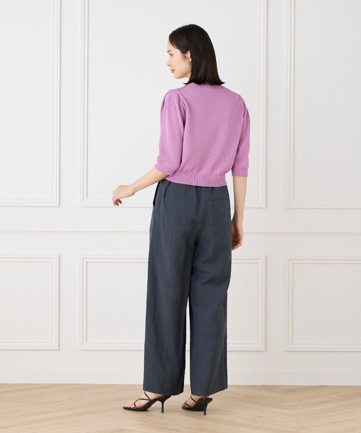 DAY by DAY it&rsquo;s international「テンセルリネンセミワイドパンツ」|スラックス|