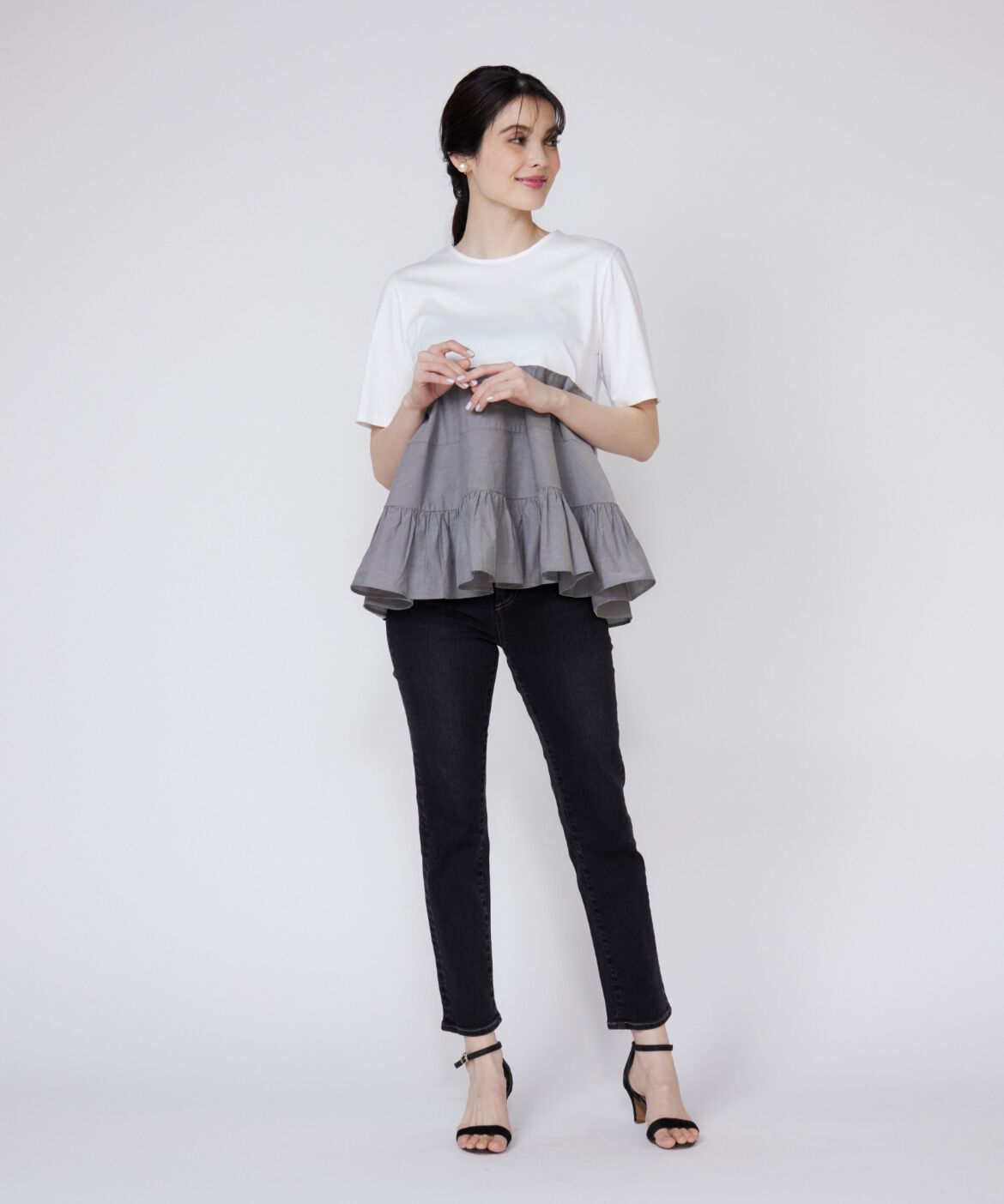 Maglie le cassetto「ティアードドッキングカットソー」|Tシャツ・カットソー|