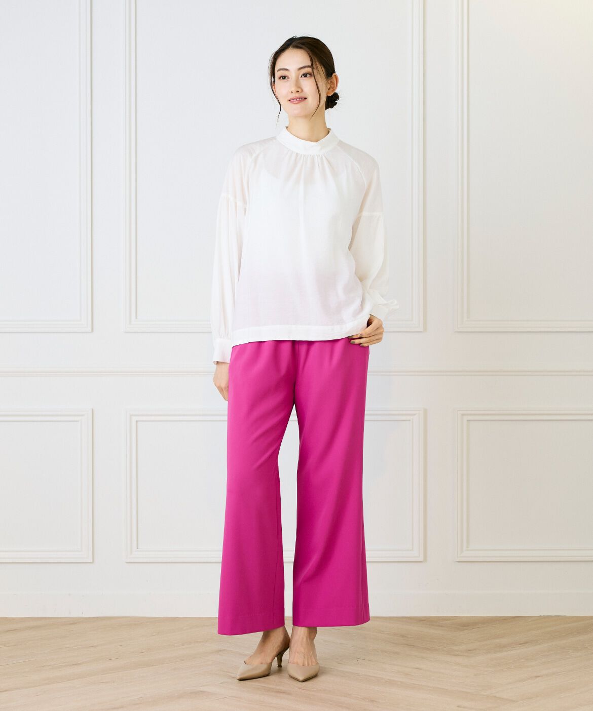 Le Souk「《大きいサイズ》ボウタイ付きブラウス」|シャツ・ブラウス|