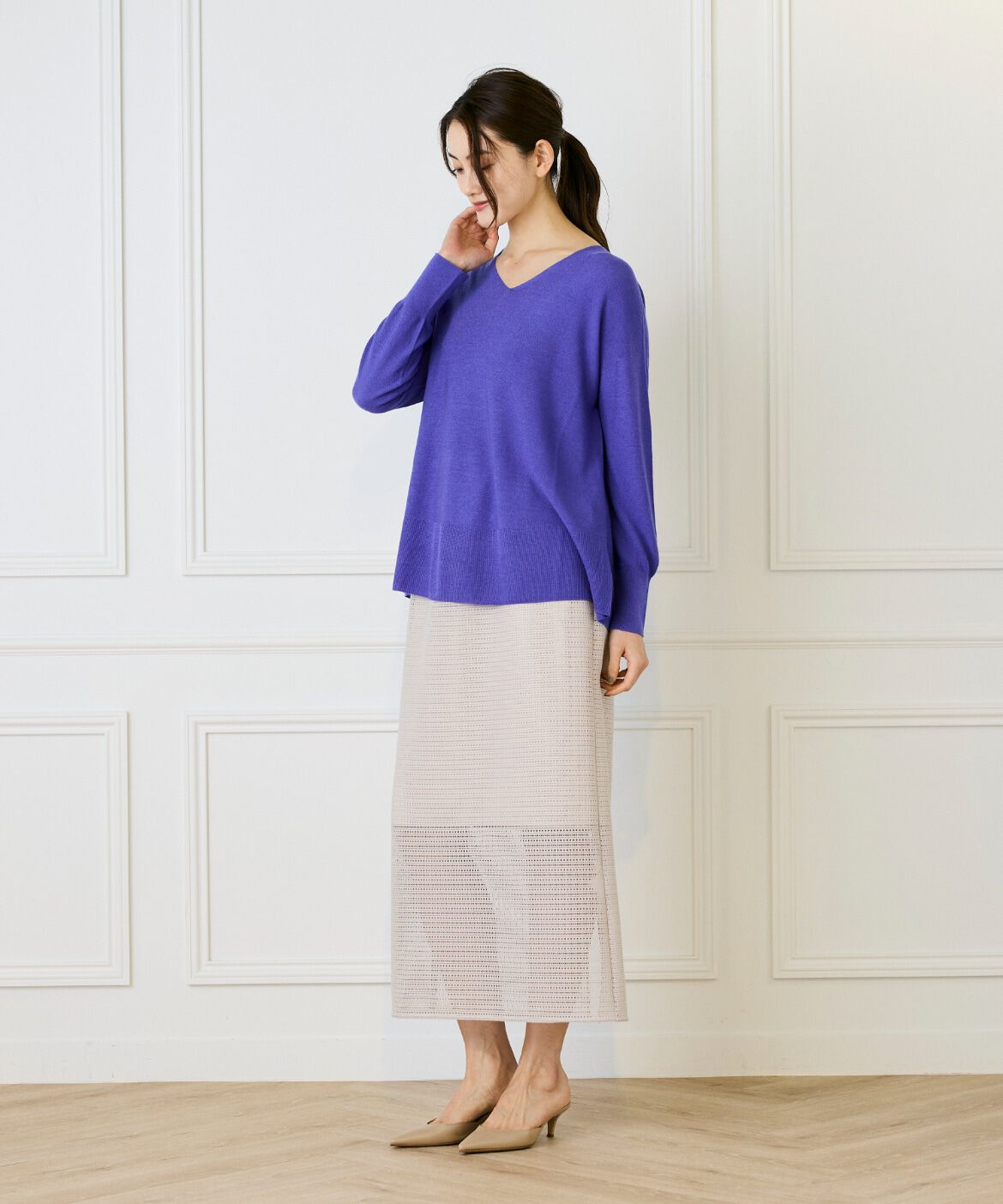 DAY by DAY it&rsquo;s international「AラインVネックプルオーバー《Cuoo》」|ニット・セーター|