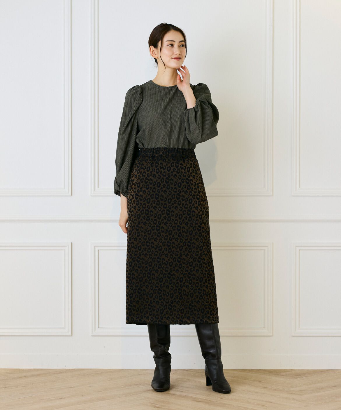 Le Souk「《大きいサイズ》ギャザースリーブプルオーバー」|シャツ・ブラウス|