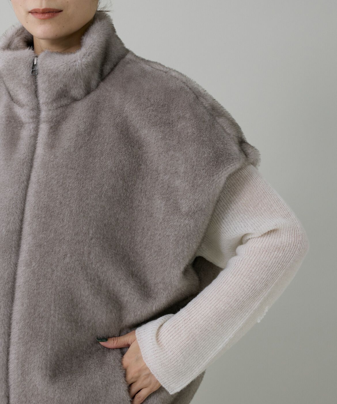 INED「エコファーベスト」|ダウンベスト・ベスト|