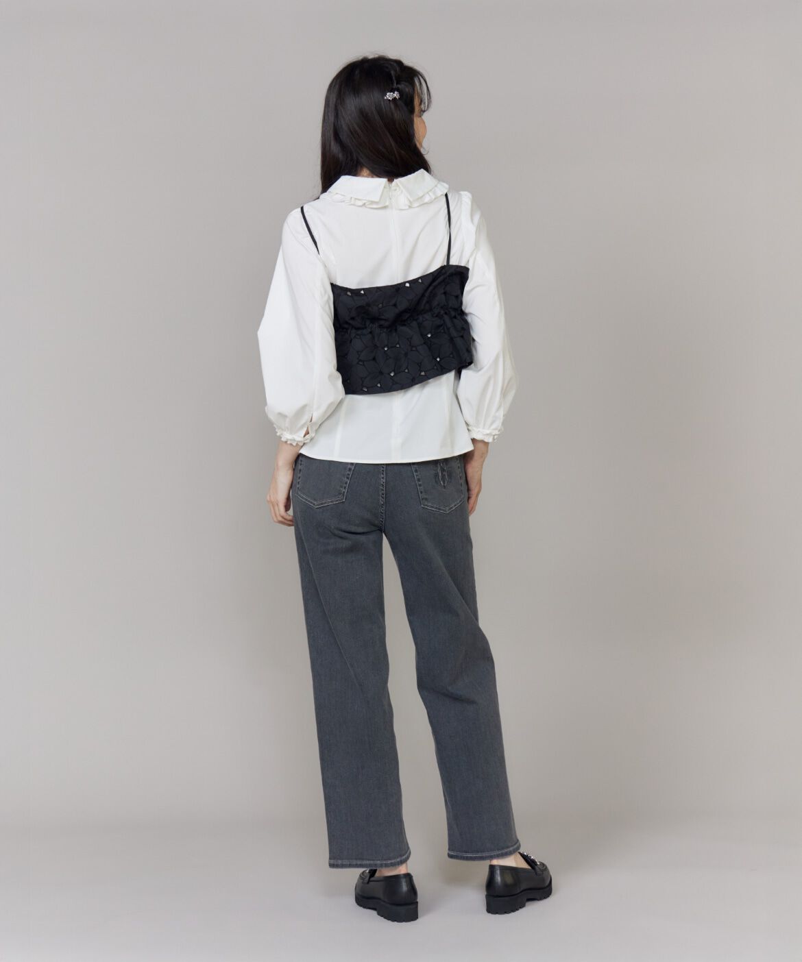 Maglie le cassetto「フラワー刺繍ビスチェ」|シャツ・ブラウス|