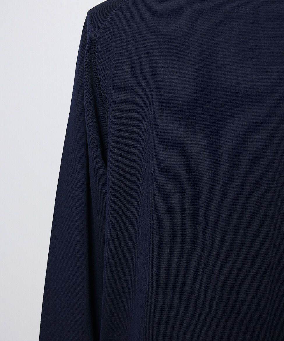 INED「FF30ゲージ クルーネックニット」|ニット・セーター|