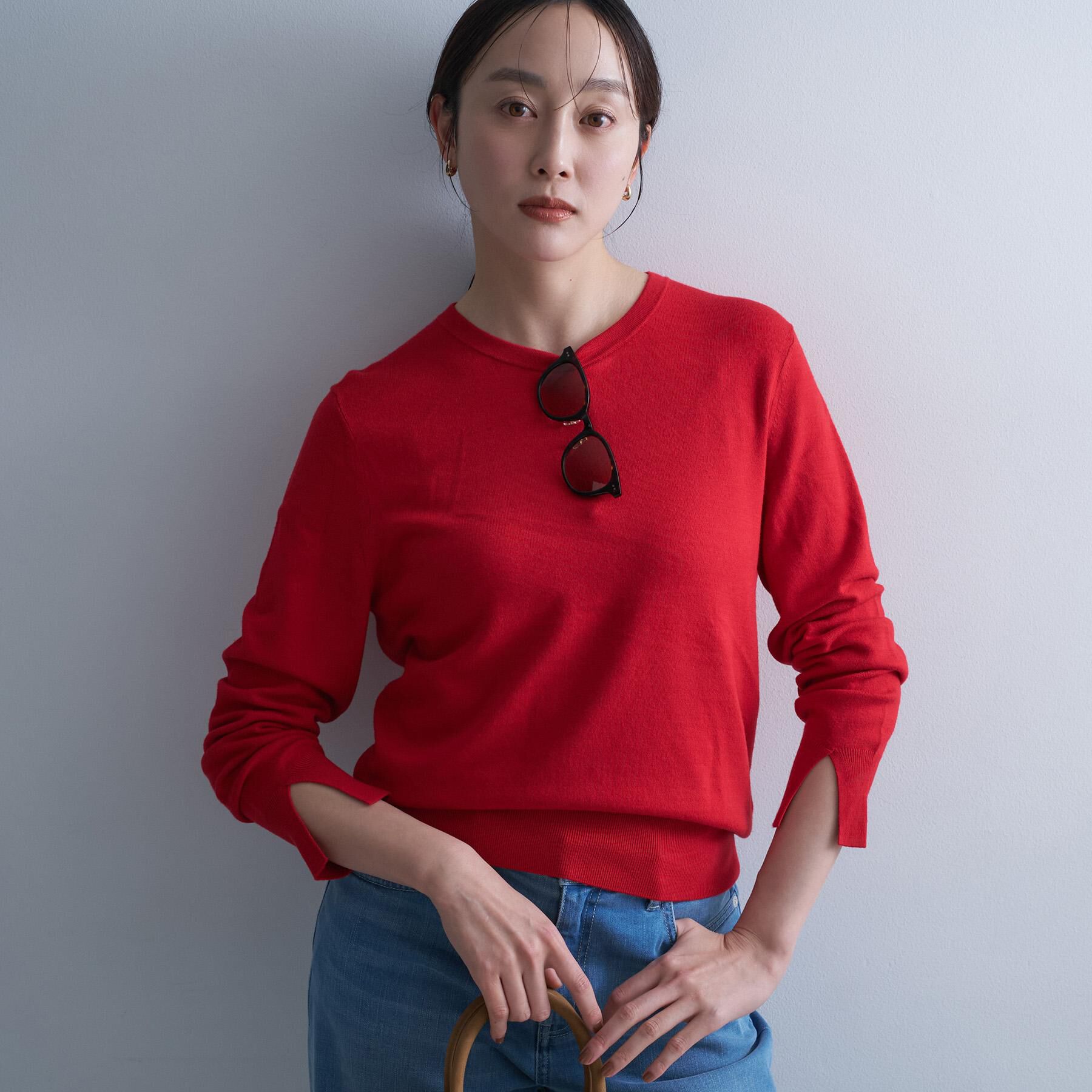 UNTITLED「【アンサンブル可/洗える】ウォームスパンニット」|ニット・セーター|