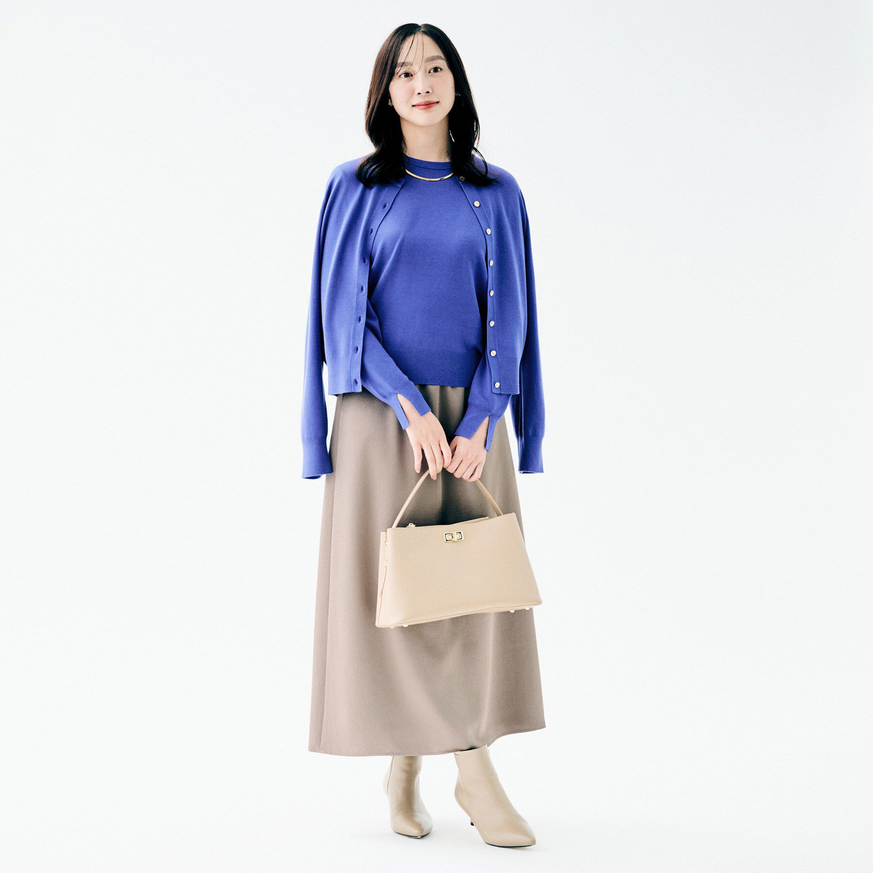 UNTITLED「【アンサンブル可/洗える】ウォームスパンニット」|ニット・セーター|