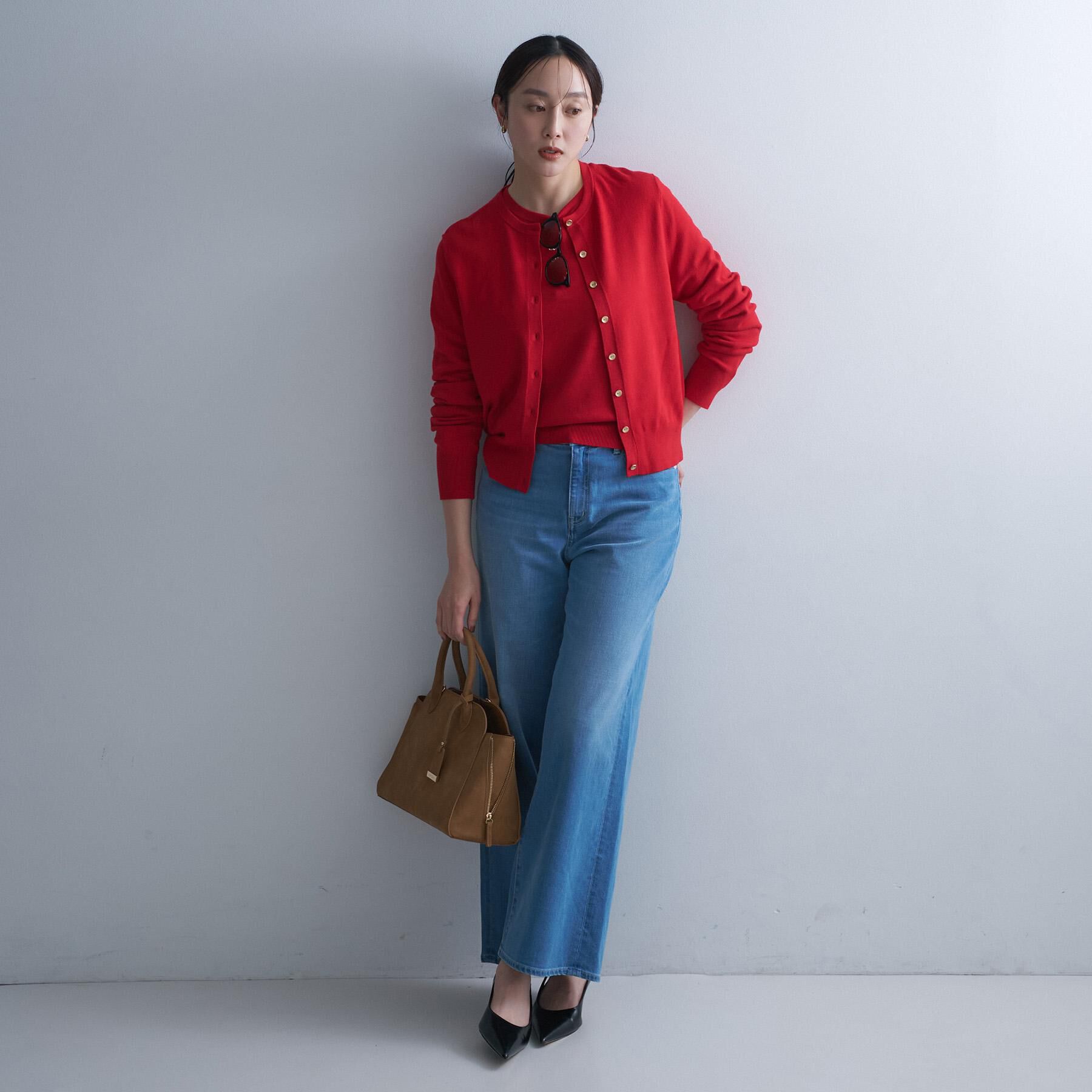 UNTITLED「【アンサンブル可/洗える】ウォームスパン カーディガン」|カーディガン|