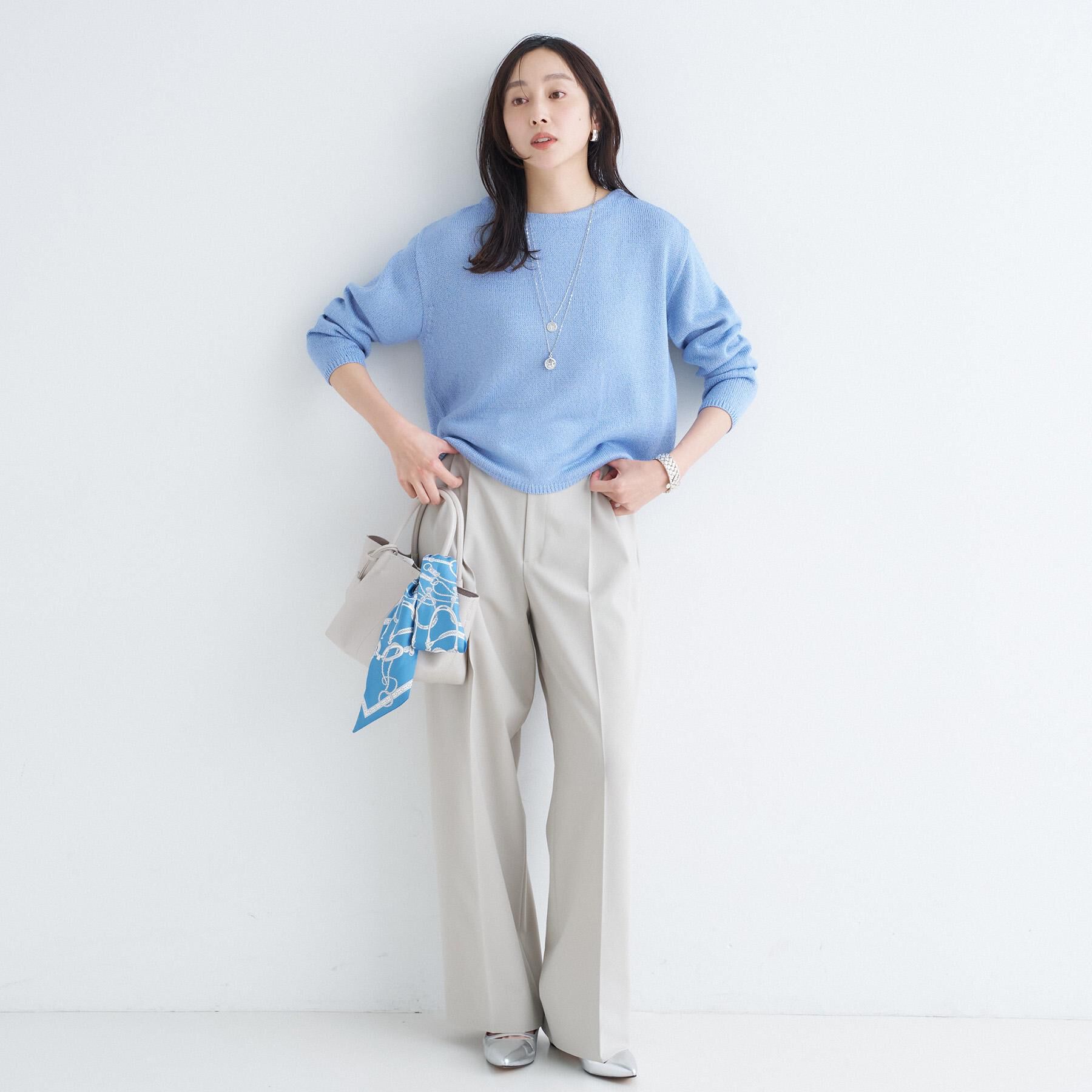 UNTITLED「【洗える/光沢感】ファンシーヤーンニット」|ニット・セーター|