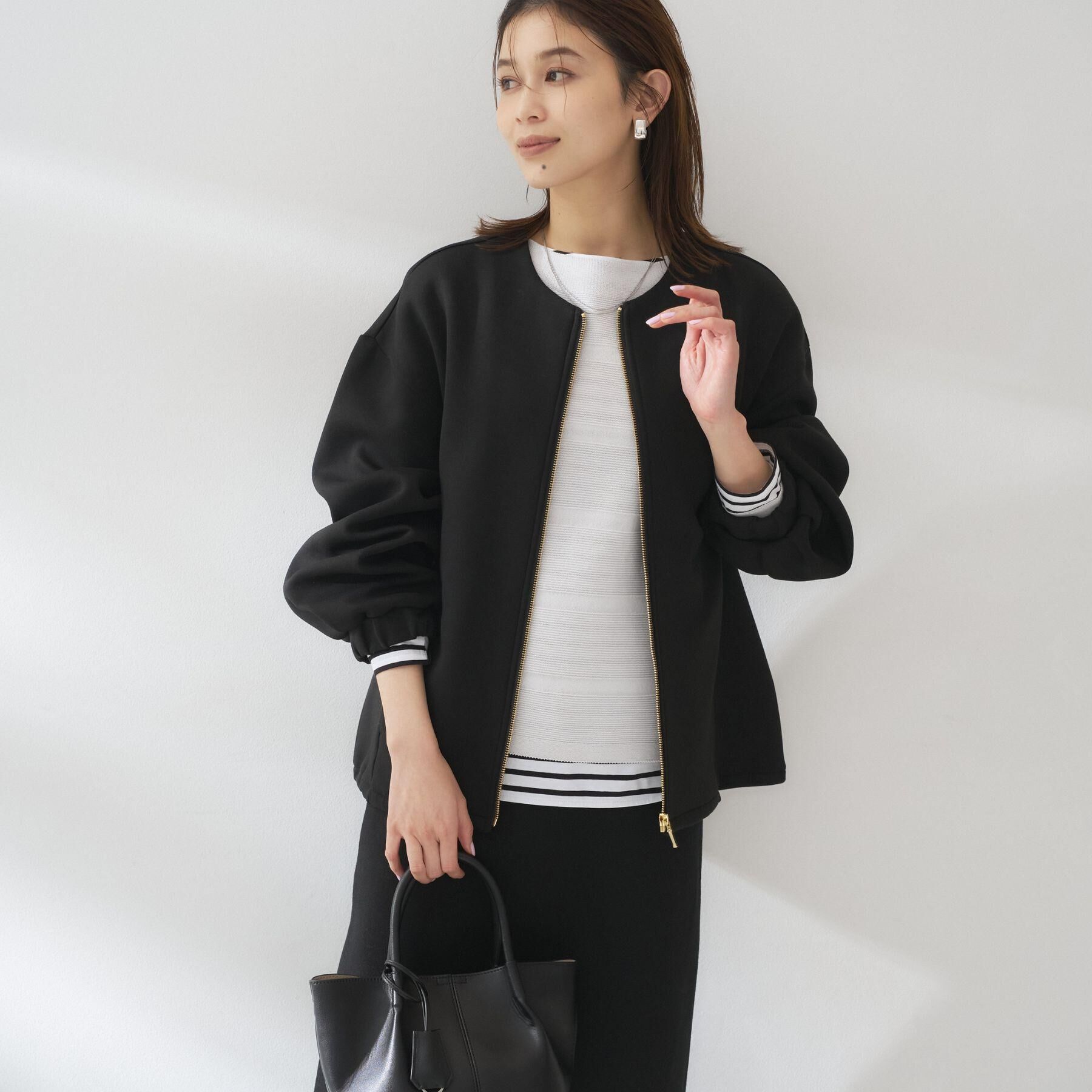 UNTITLED「【春アウター/ゆったり】ダンボールジップブルゾン」|ブルゾン・スタジャン|