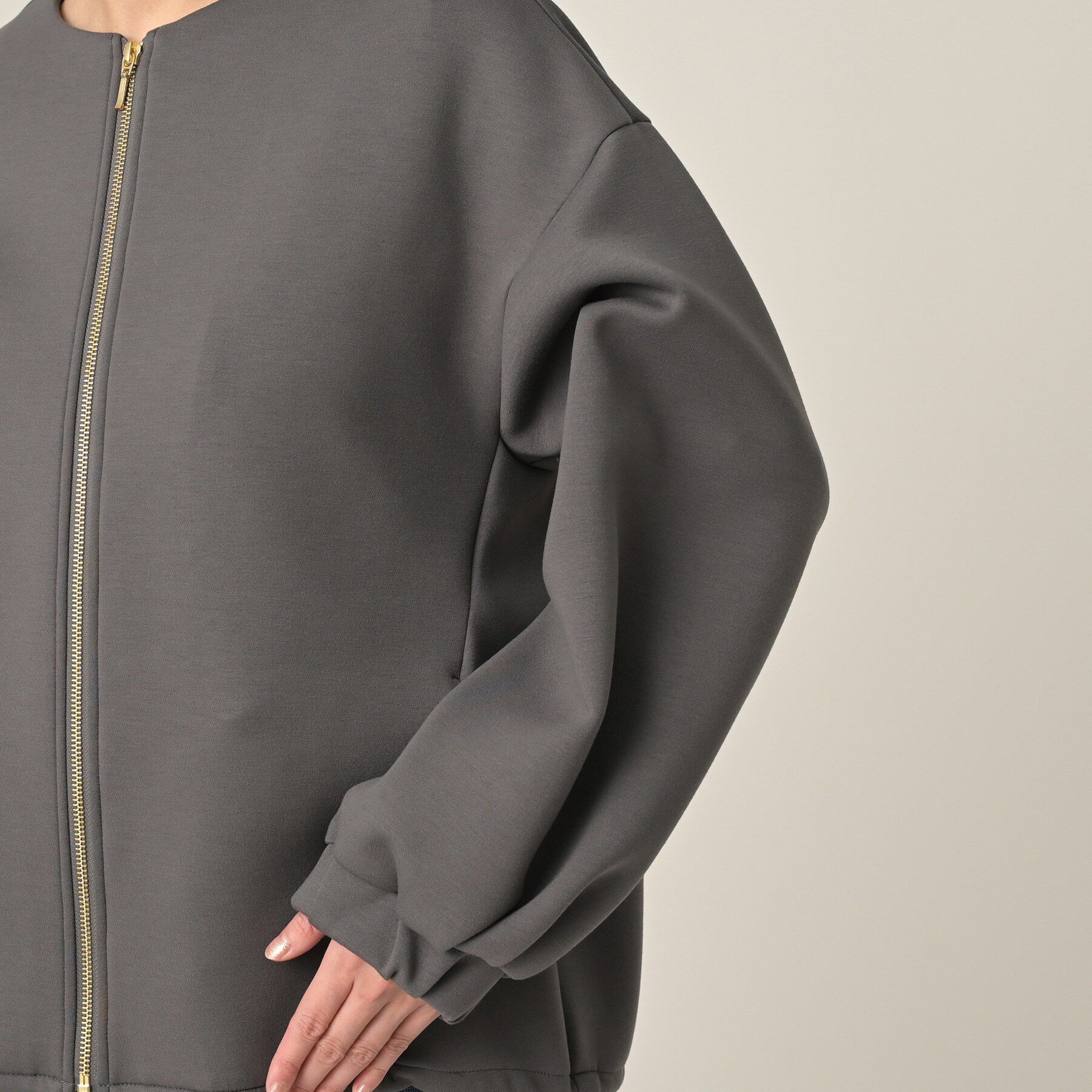 UNTITLED「【春アウター/ゆったり】ダンボールジップブルゾン」|ブルゾン・スタジャン|