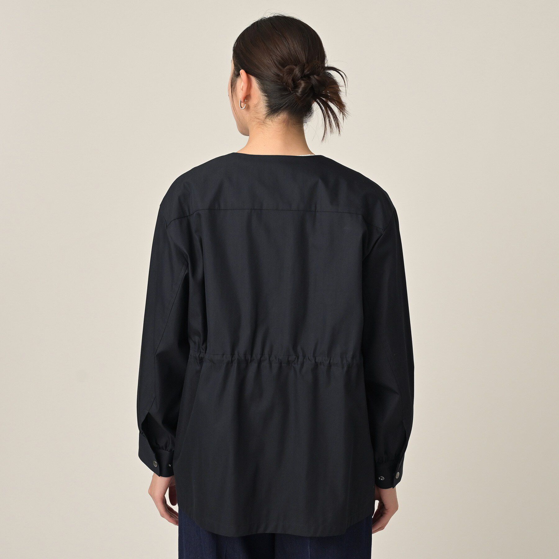 UNTITLED「ライトコットンミリタリーコート」|ノーカラーコート|