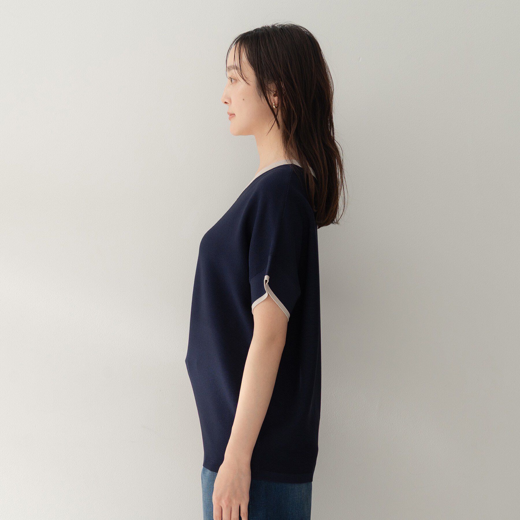 UNTITLED「前後2WAYフレンチスリーブニット」|ニット・セーター|