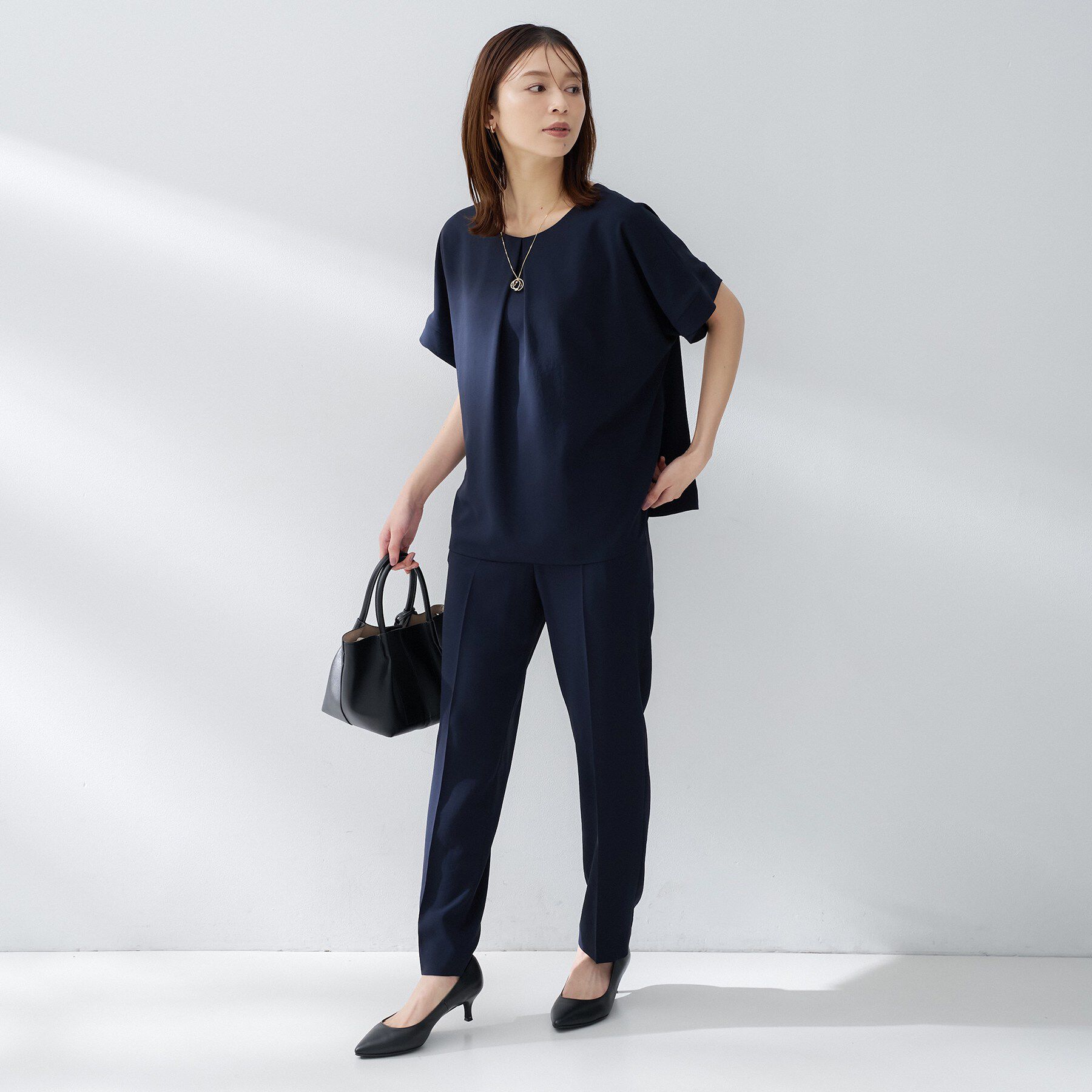 UNTITLED「【はっ水/遮熱/セットアップ可】リラクミスト テーパードパンツ」|その他|