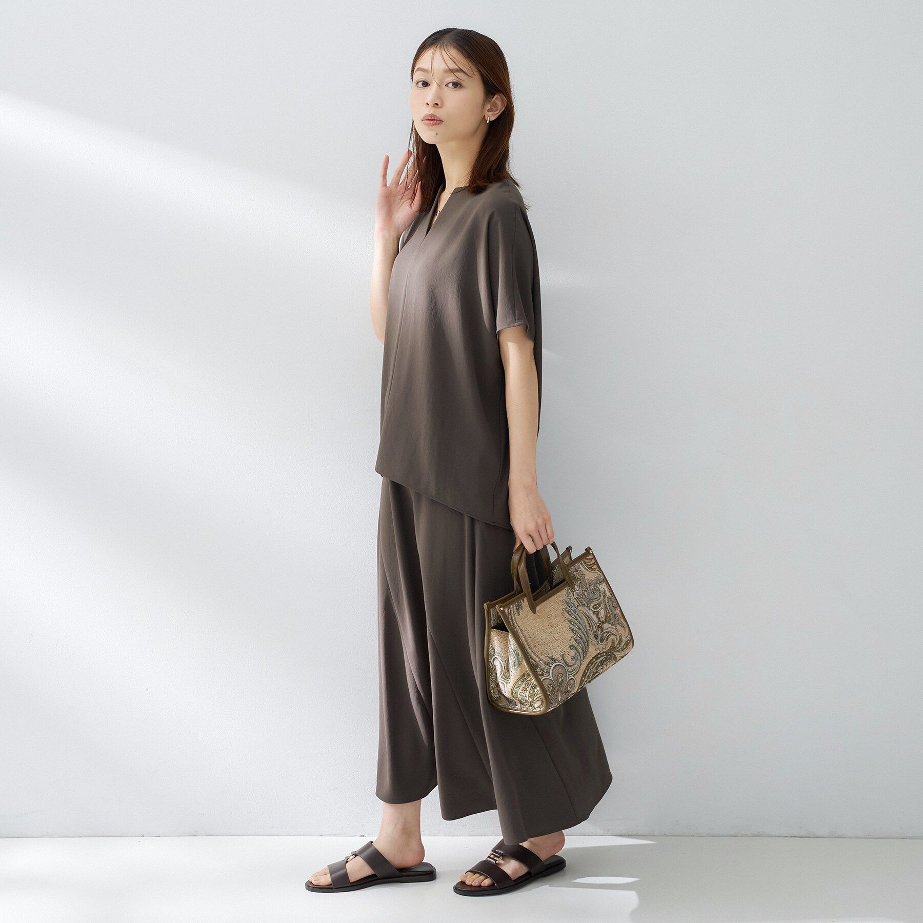 UNTITLED「【はっ水/遮熱/セットアップ可】リラクミスト フレアスカート」|スカート|