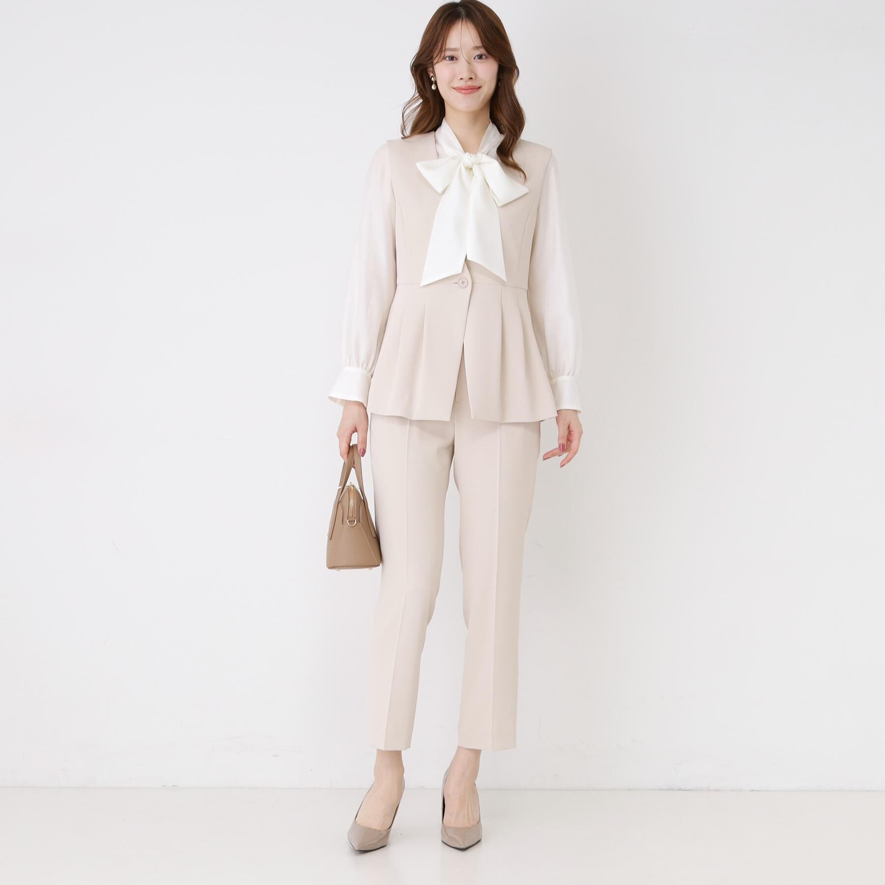 COUP DE CHANCE「【手洗い可／日本製／伸縮性／セットアップ可】カラーレスのジレ」|ベスト・ジレ|