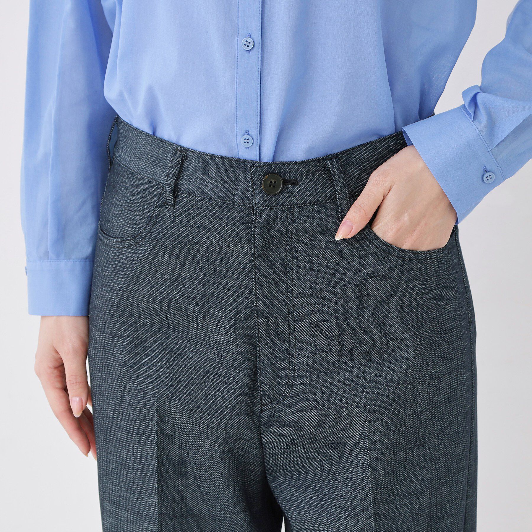 COUP DE CHANCE「【洗える】デニム調ストレートワイドパンツ」|その他|