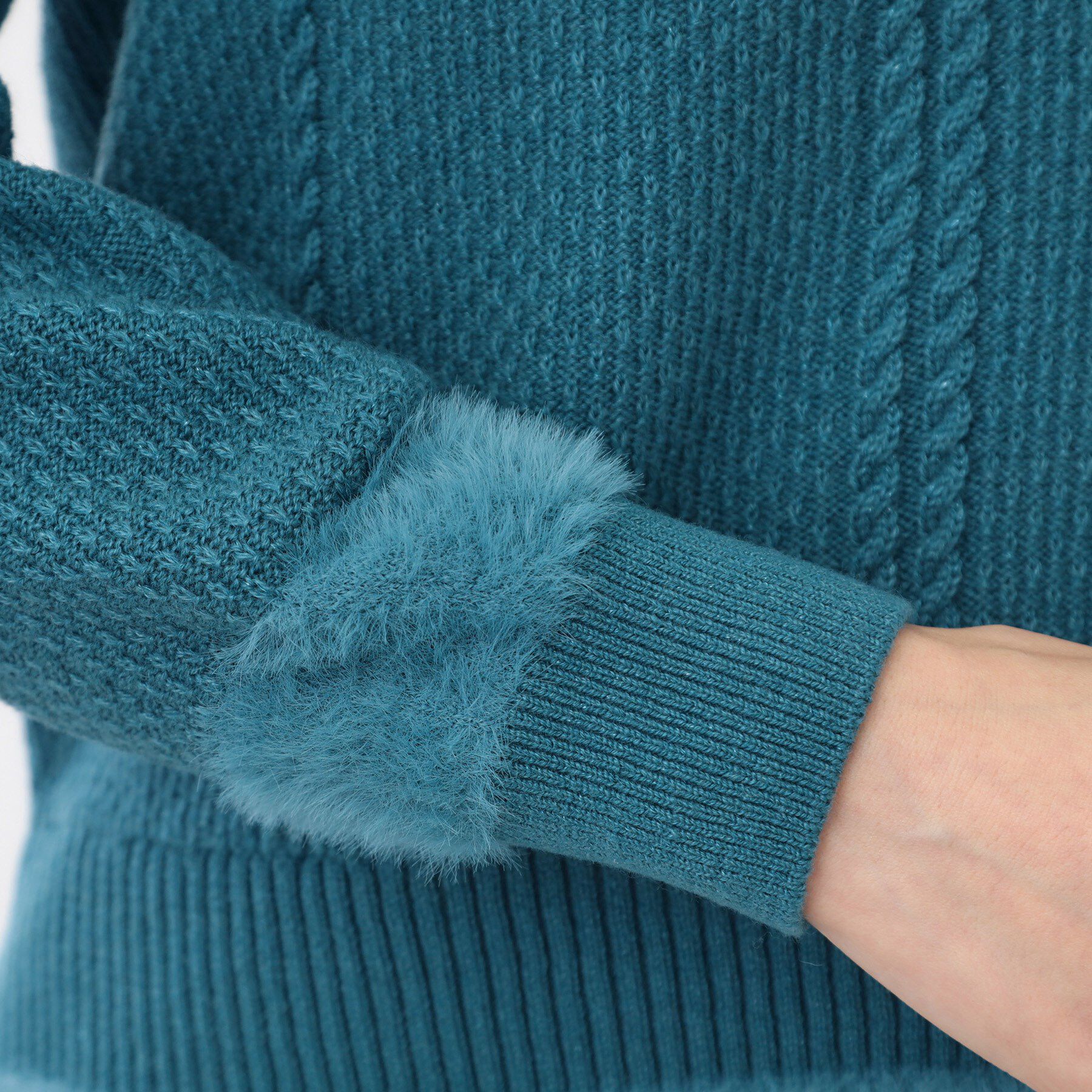 Reflect「【ほんのりラメ感◎】ケーブル柄ニット」|ニット・セーター|