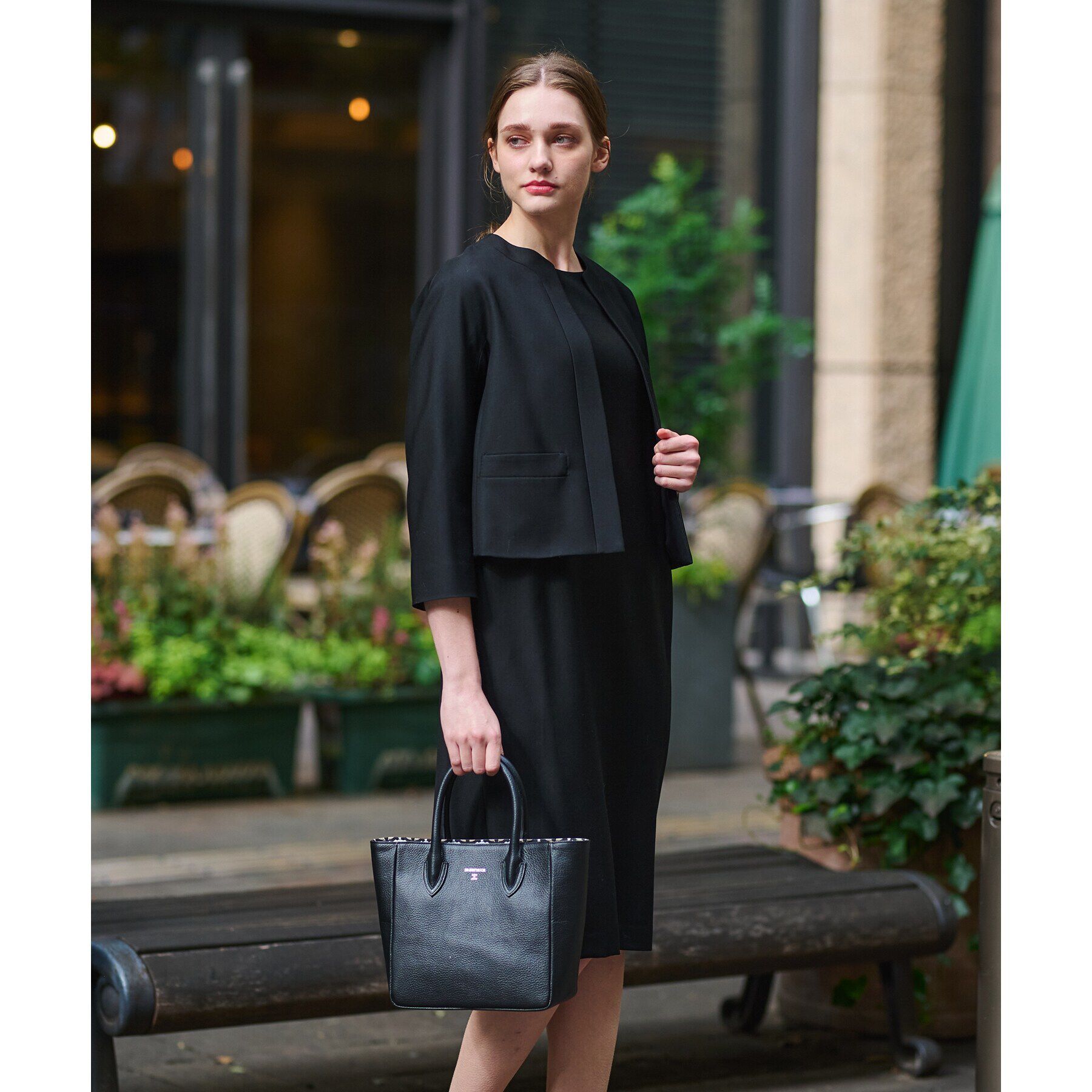 DRESSTERIOR「【セットアップ可】ブラックフォーマルジャケット」|ノーカラージャケット|