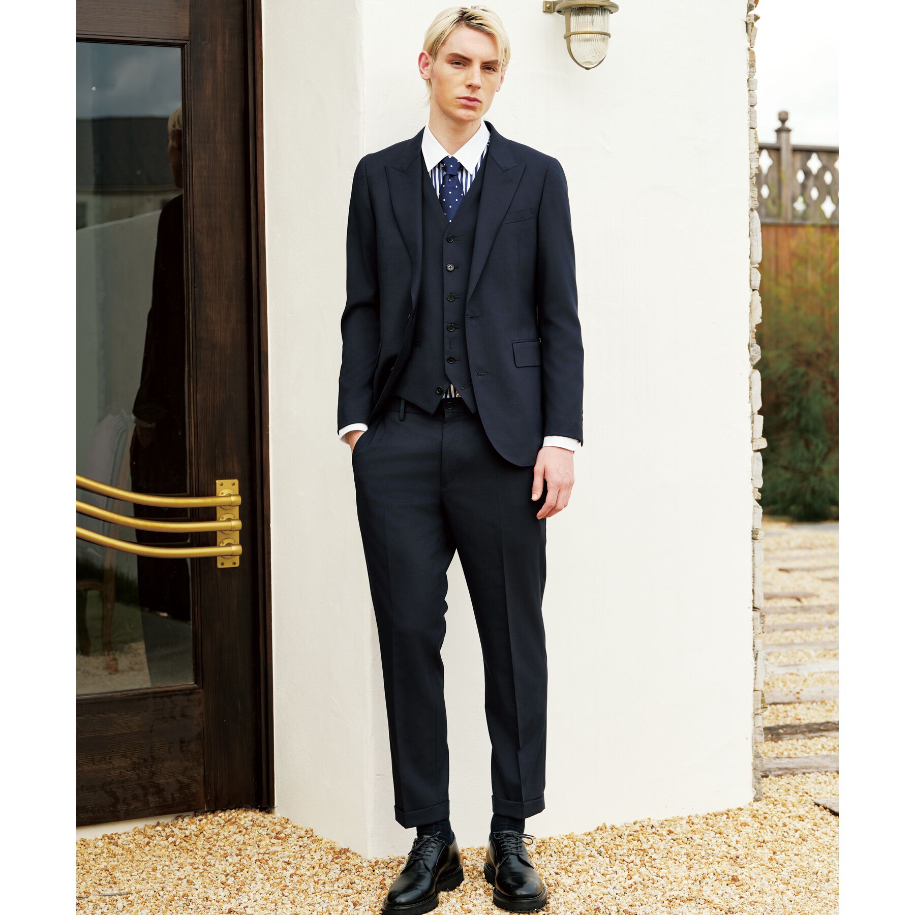 DRESSTERIOR「【セットアップ可】Super100's 3ピース ジレ」|ベスト・ジレ|