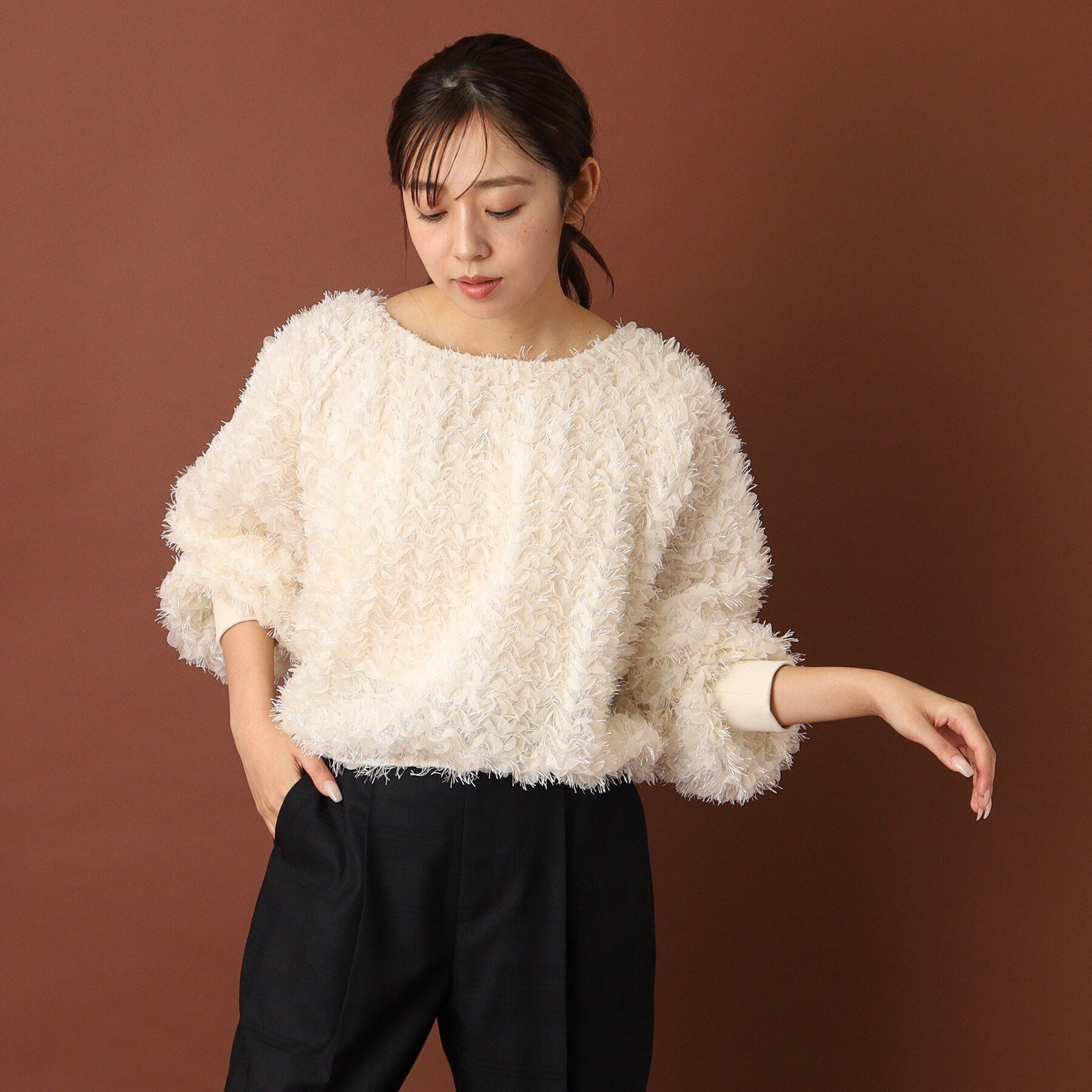 DRESSTERIOR「provoke（プロヴォーク）【別注】 フワラーモチーフブラウス」|シャツ・ブラウス|