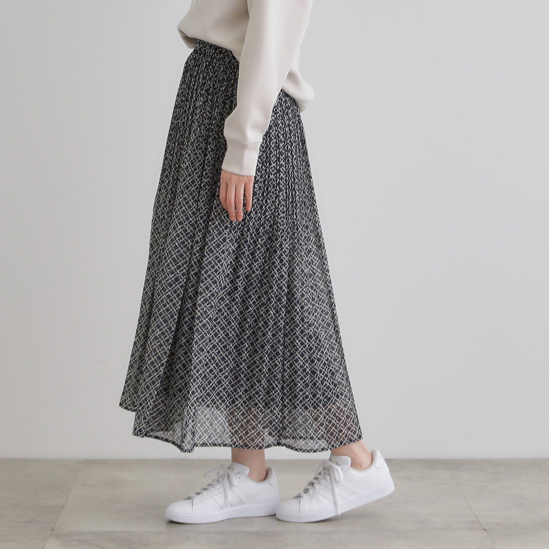 grove「ツイーディチェックオーガンジースカート」|スカート|