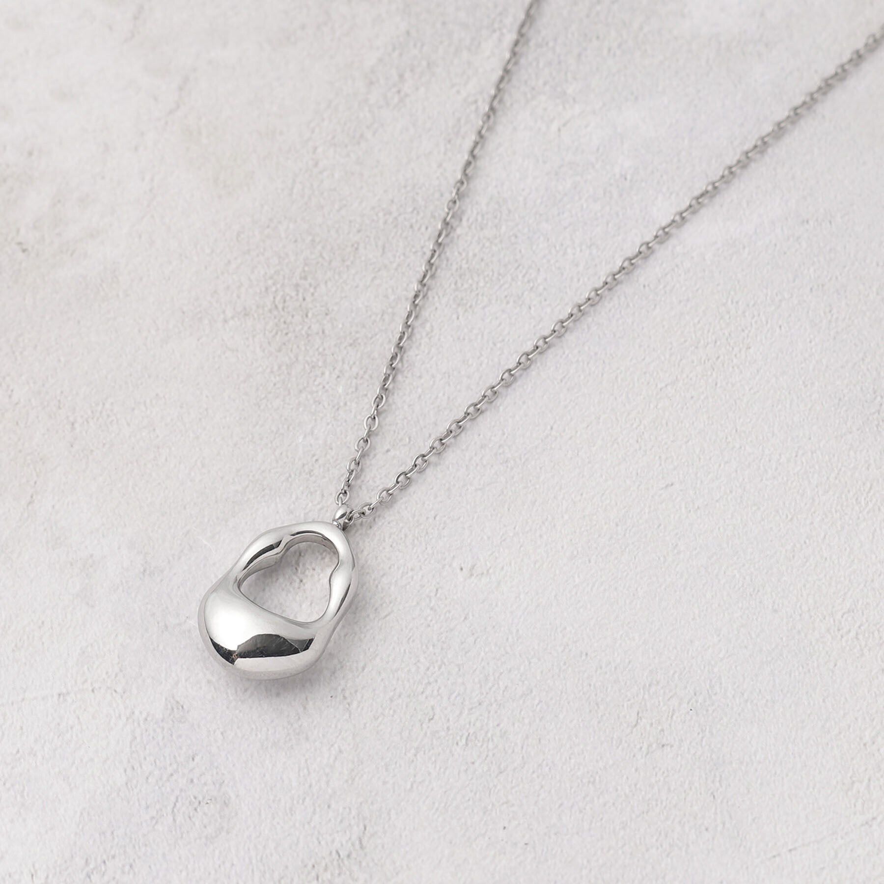 grove「【ステンレス】メタルワントップネックレス」|ネックレス|シルバー(006)