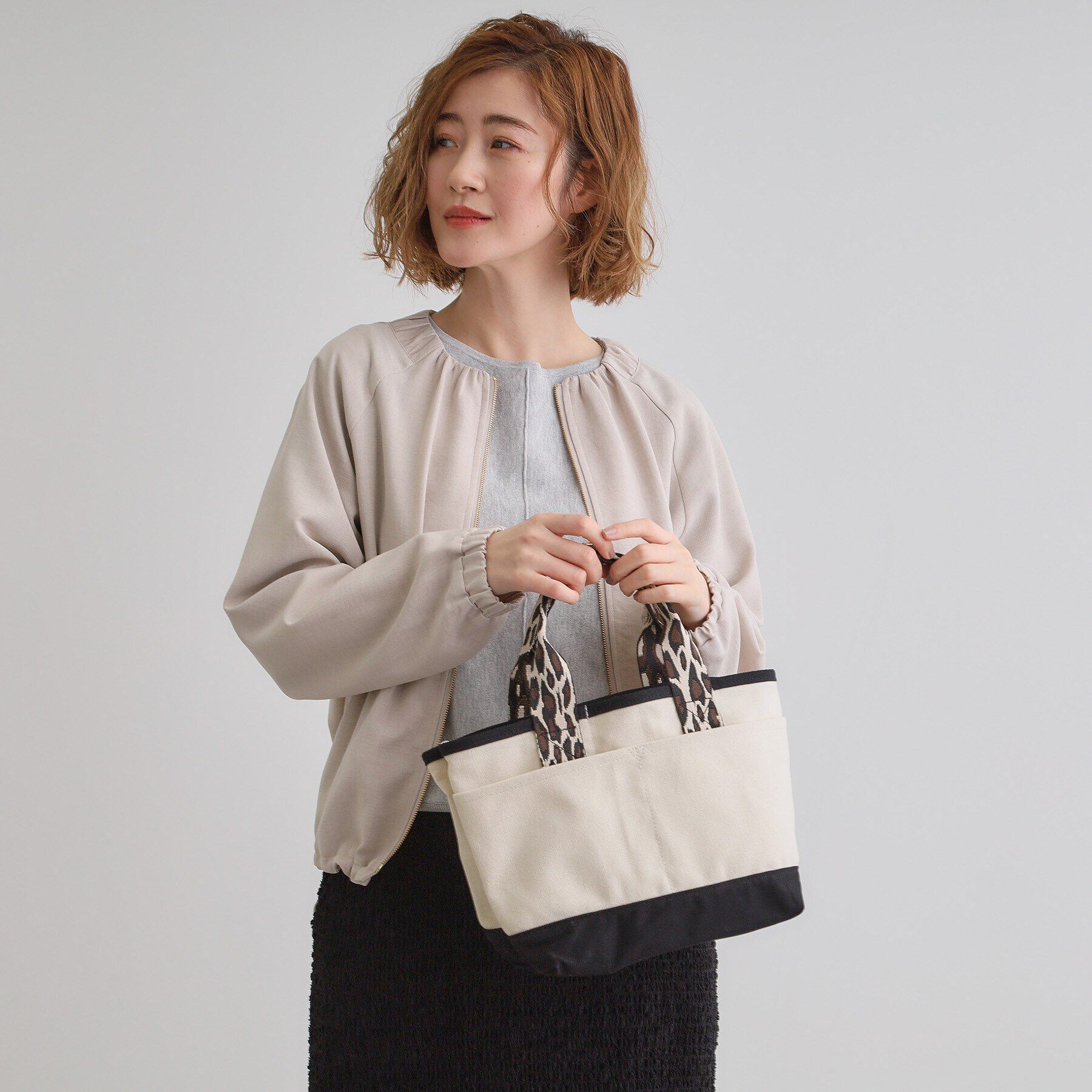 grove「ハンドルアソートキャンバス2WAYトート」|トートバッグ|