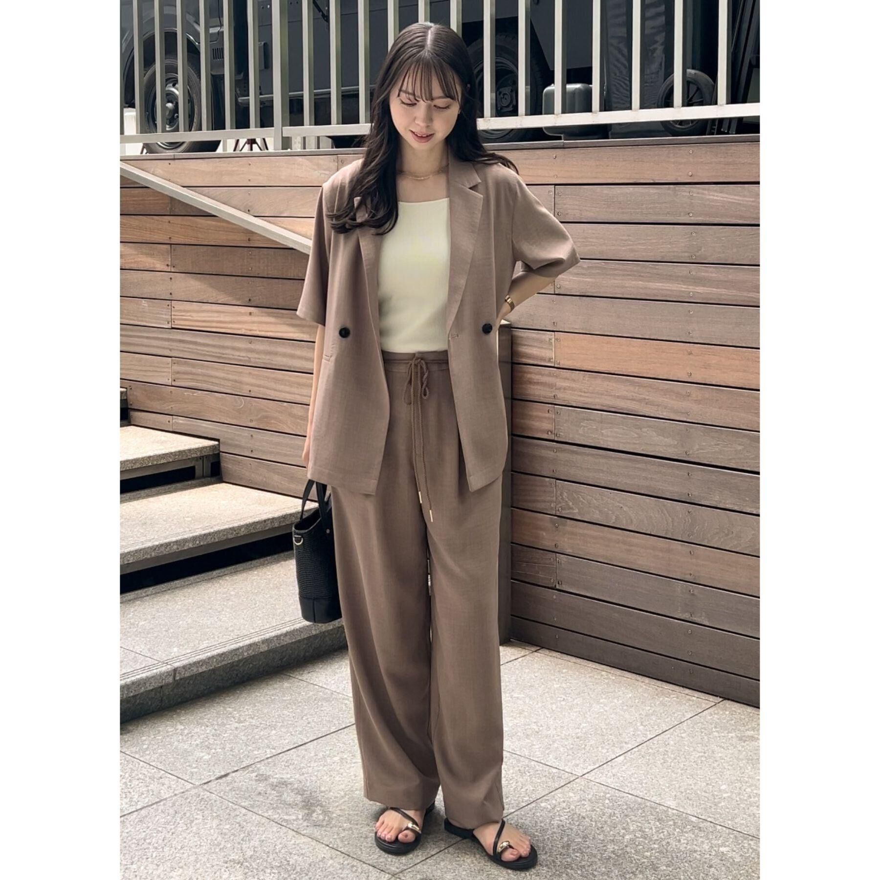 grove「軽やかに羽織れて、きちんと見え ハーフスリーブテーラードジャケット」|テーラードジャケット|