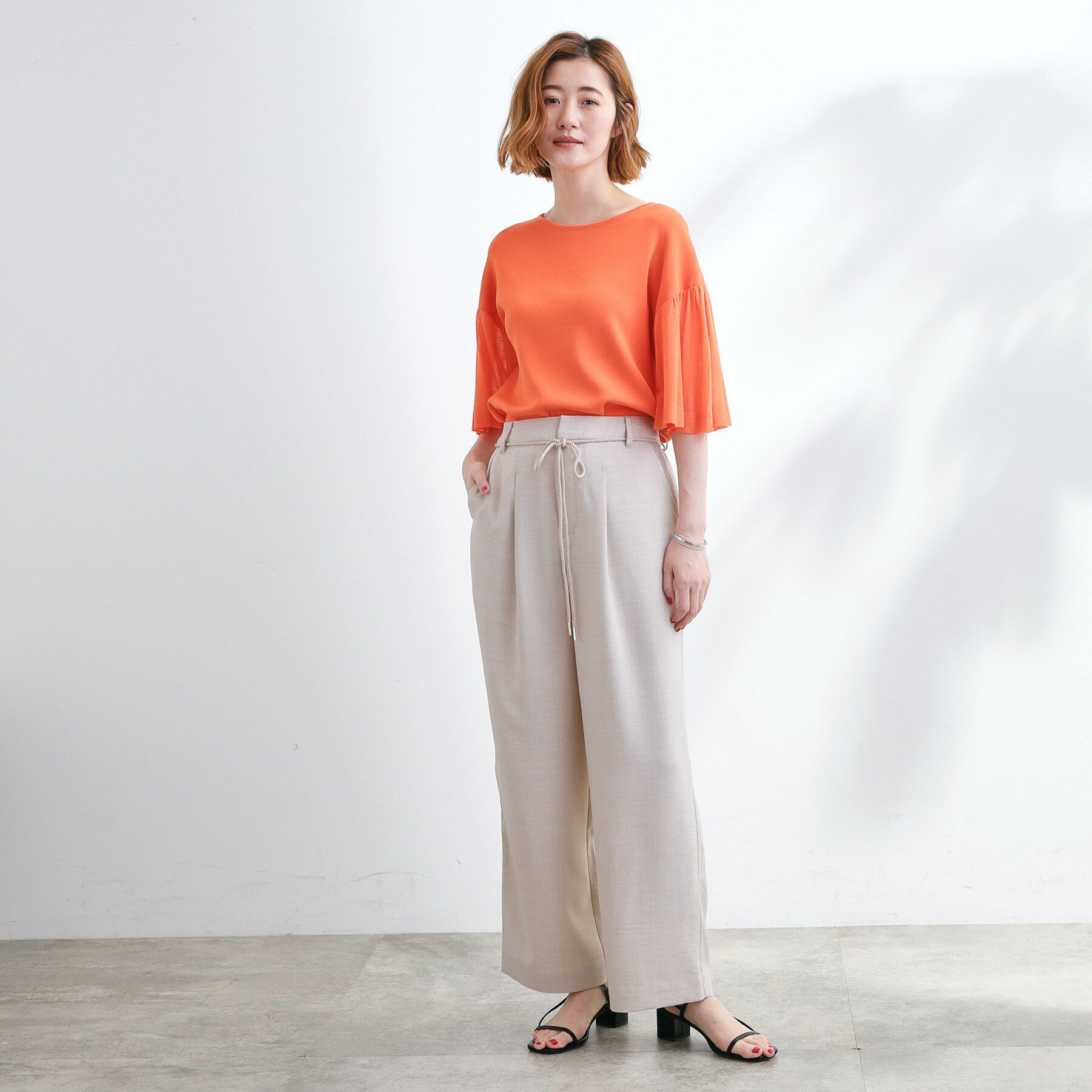 grove「ロープベルトで差がつく 洗練リラックスパンツ」|その他|