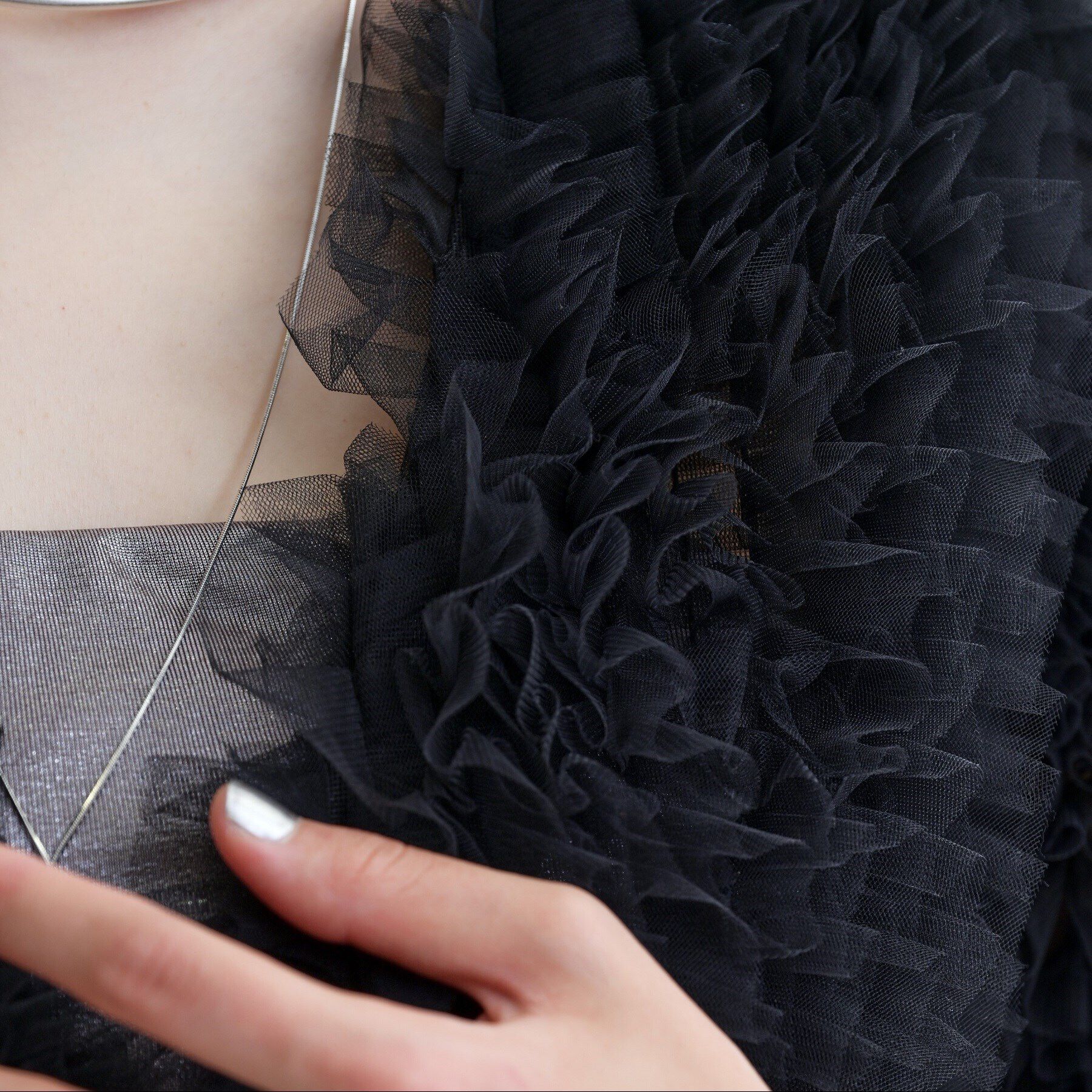 GALLEST「ボリュームチュールカーディガン」|カーディガン|